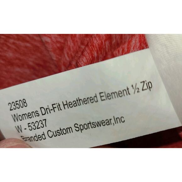 Southern Methodist SMU Mustangs Nike Women 1/2 Zip Pullover Red XL Nike Dri- Fit - Picture 11 of 12